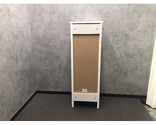 Шкаф полупенал Comforty Тбилиси 40 00003132633 Белый глянец