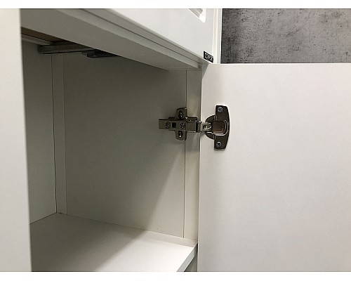 Шкаф полупенал Comforty Тбилиси 40 00003132633 Белый глянец