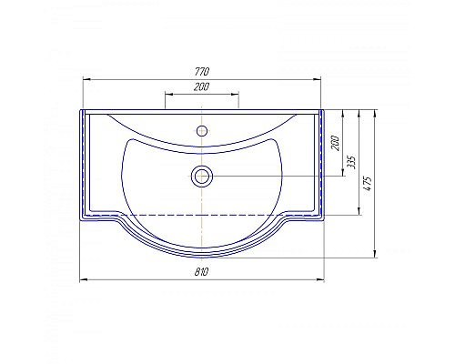 Раковина Corozo Классик 80 SD-00000376