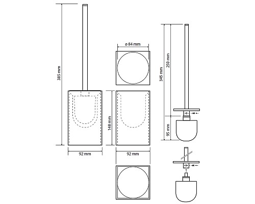 Ершик для унитаза Bemeta Gamma 145713314 Белый