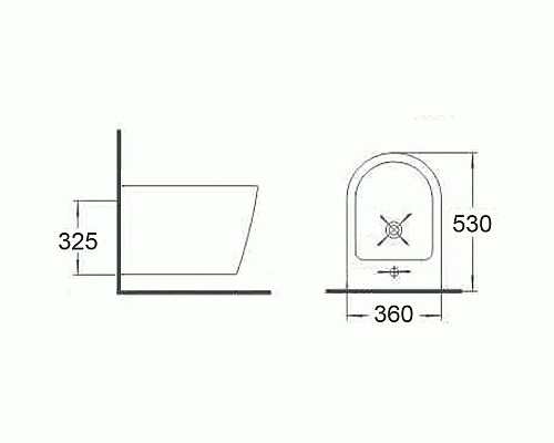 Биде Timo Inari TK-504 подвесное Белое
