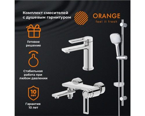 Комплект смесителей Orange Splito Хром