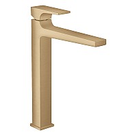 Смеситель для раковины-чаши Hansgrohe Metropol однорычажный бронза 32512140