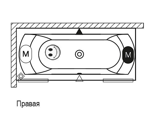 Прямоугольная ванна Riho Linares 190x90 BT4800500000000