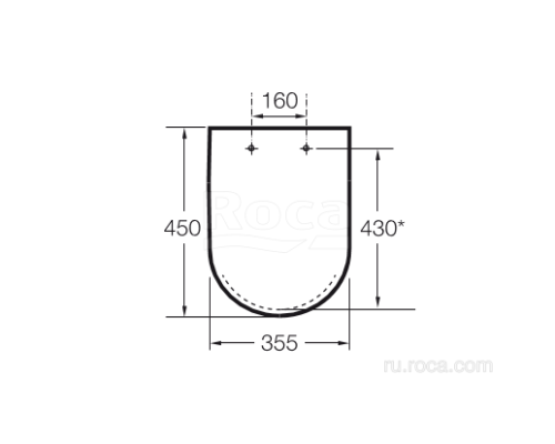 Крышка-сиденье для унитаза Roca Dama-N 801782004