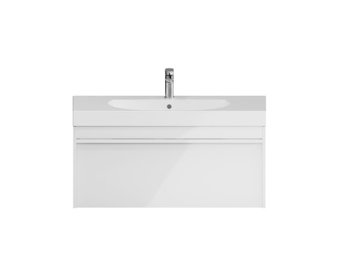 Тумба Kerama Marazzi MODULA подвесная 100 с ящиком 1+1, белая глянцевая