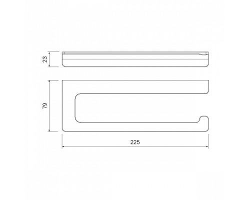 Держатель туалетной бумаги Iddis Slide SLIBS00i43 Черный
