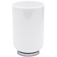 Стакан для зубных щеток Ridder Alba 2015101 Хром Белый