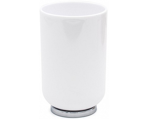 Стакан для зубных щеток Ridder Alba 2015101 Хром Белый