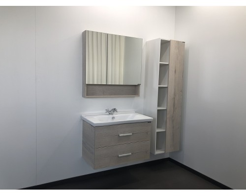 Тумба с раковиной Comforty Парма 80 00004143491 подвесная Дуб дымчатый