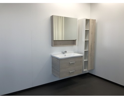 Тумба с раковиной Comforty Парма 80 00004143491 подвесная Дуб дымчатый