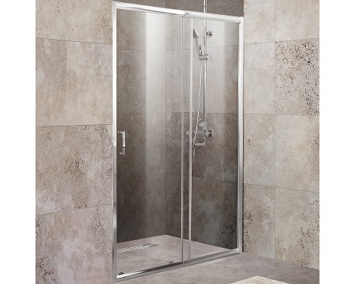 Душевая дверь BelBagno Unique 115 UNIQUE-BF-1-100/115-C-Cr профиль Хром стекло прозрачное