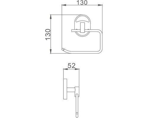 Держатель туалетной бумаги Haiba HB1903-3 Хром