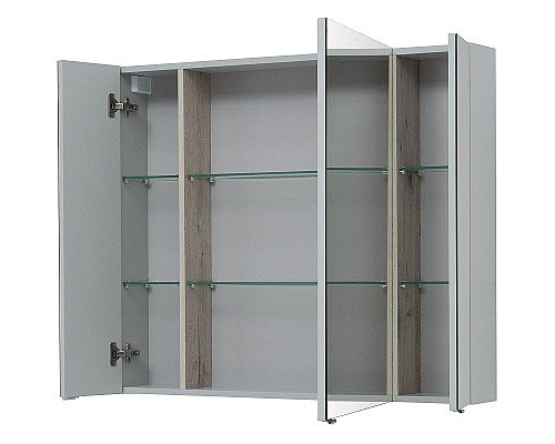 Зеркальный шкаф Aquanet Алвита New 100 277544 Серый матовый