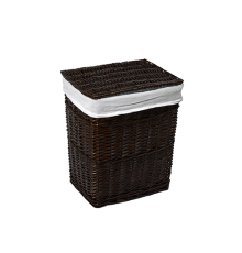 Плетеная корзина для белья WasserKRAFT WB-130-M с крышкой