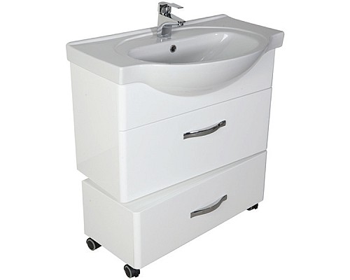 Подкатная тумба Bellezza Анкона 80 Белая