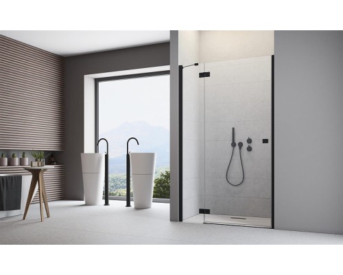 Душевая дверь Essenza New BLACK DWJ 90L 900x2000 Хром/прозрачное/6mm
