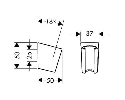 Держатель ручного душа Hansgrohe Porter S 28331700 Белый