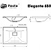 Раковина Paola Elegante 65 Белая глянцевая