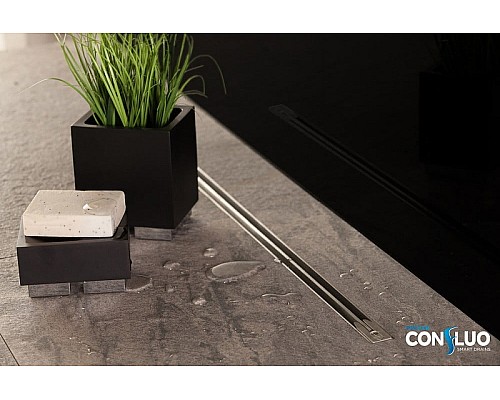 Душевой лоток Pestan Confluo Slim Line 950+ 13000303 с решеткой Хром матовый