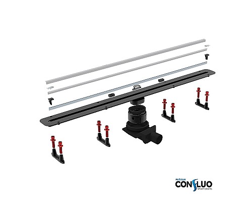 Душевой лоток Pestan Confluo Slim Line 950+ 13000303 с решеткой Хром матовый