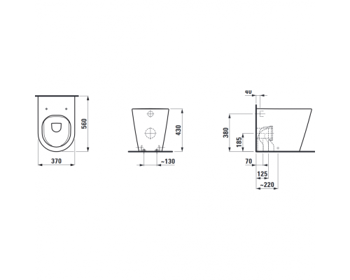 Чаша Laufen Kartell by Laufen 8.2333.7.000.000.1