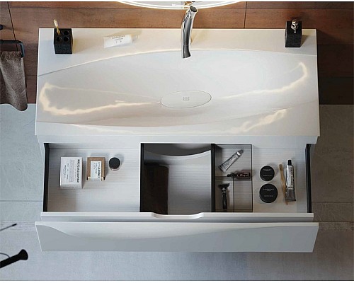 Тумба под раковину Clarberg Papyrus 120 PAP0112 подвесная Белая