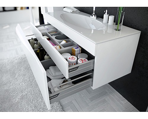 Тумба под раковину Clarberg Papyrus 120 PAP0112 подвесная Белая