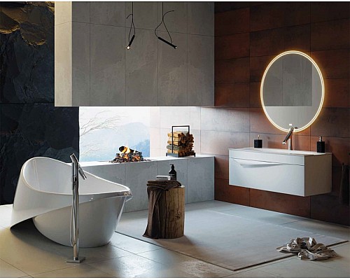 Тумба под раковину Clarberg Papyrus 120 PAP0112 подвесная Белая