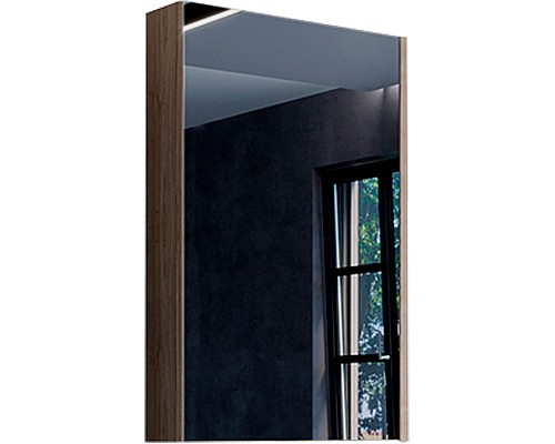 Зеркальный шкаф Comforty Порто 50 00-00009323 Дуб темно-коричневый