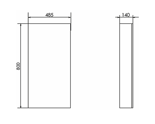 Зеркальный шкаф Comforty Порто 50 00-00009323 Дуб темно-коричневый