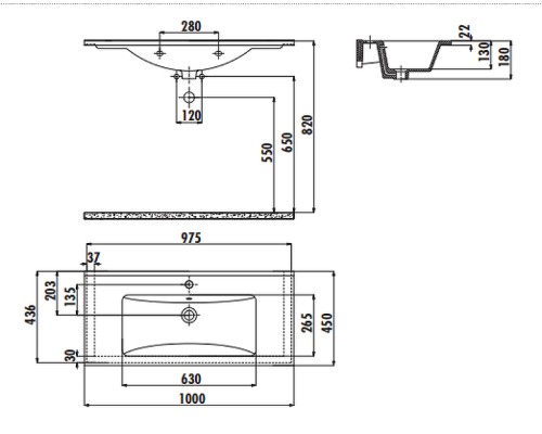 Раковина Creavit Su 100 SU100-00CM00E-0000 Капучино матовая