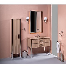 Пенал Armadi Art Monaco капучино глянец хром R