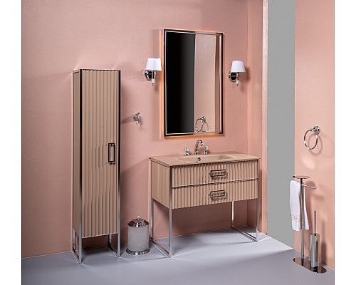 Пенал Armadi Art Monaco капучино глянец хром R