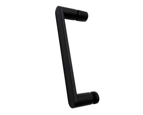 Душевая дверь Abber Zart 120 AG08120B профиль Черный стекло прозрачное