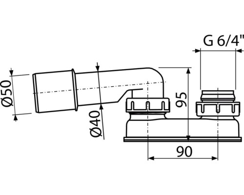 Сифон для ванны AlcaPlast Белый
