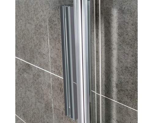 Душевая дверь Vincea Slim-U 120 VDS-2SU120CLB профиль Черный матовый стекло прозрачное