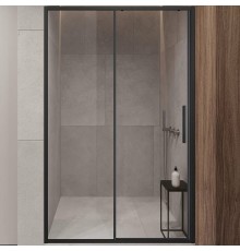 Душевая дверь Vincea Slim-U 120 профиль Черный матовый стекло прозрачное