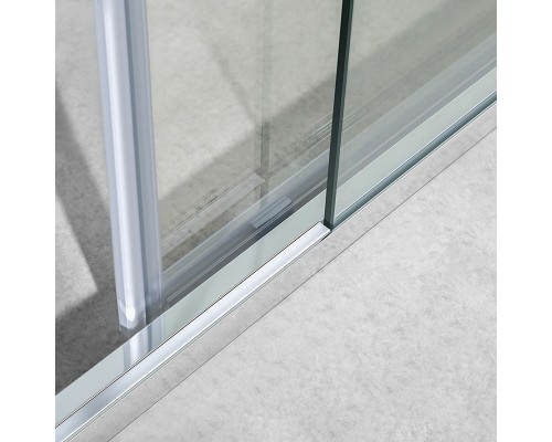 Душевая дверь Vincea Slim-U 120 VDS-2SU120CLB профиль Черный матовый стекло прозрачное