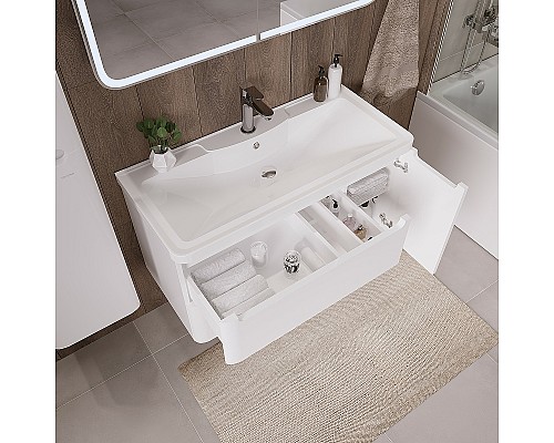 Тумба под раковину Grossman Адель 90 109003 подвесная Белая