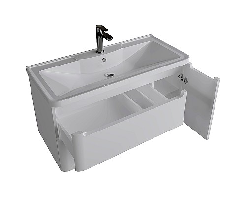 Тумба под раковину Grossman Адель 90 109003 подвесная Белая