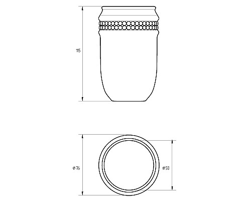 Стакан для зубных щеток Migliore Dubai 28454 Белый Хром