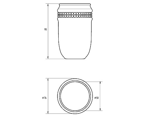 Стакан для зубных щеток Migliore Dubai 28454 Белый Хром