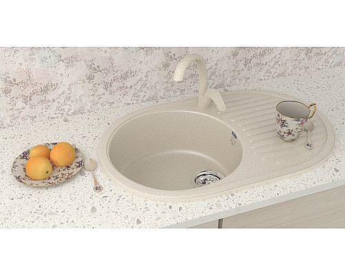 Кухонная мойка Ulgran Classic U-107-302 Песочная