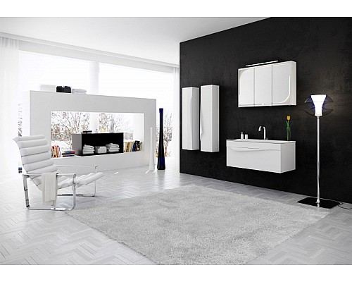 Шкаф пенал Clarberg Papyrus 35 PAP0535 Белый