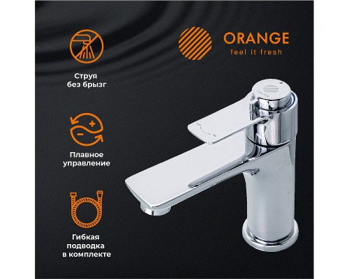 Смеситель для раковины Orange Aristo Хром