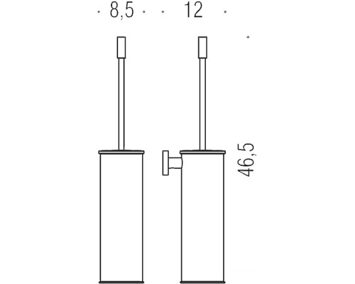 Ершик для унитаза Colombo Design Plus W4962.HPS1 Zirconium