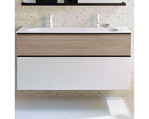Тумба с раковиной Burgbad Fiumo 120 SFXO122F3956FOT45G0200C0001*2 подвесная Белая Бежевая Тумба с раковиной Burgbad Fiumo 120 SFXO122F3956FOT45G0200C0001*2 подвесная Белая Бежевая