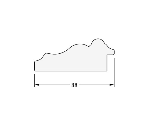 Зеркало Evoform Exclusive 166х76 BY 3595 с фацетом в багетной раме - Римская бронза 88 мм