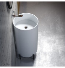 Раковина из искусственного камня NSBath NSF-45450M с металлической подставкой